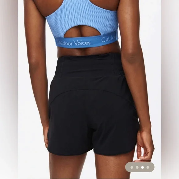 Outdoor Voices Black Women's Athletic Shorts 4 inch - Picture 2 of 12